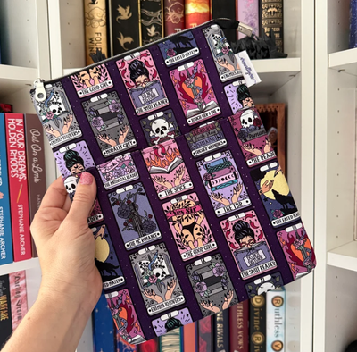 Dark Romance Tarot Cards Zippered Book Sleeve (Large)