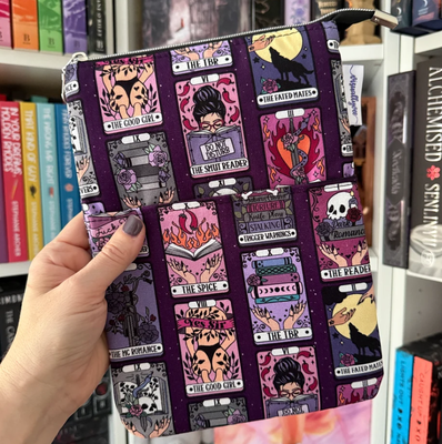 Dark Romance Tarot Cards Zippered Book Sleeve (Small)
