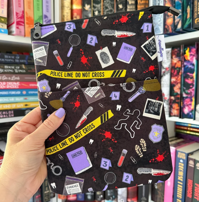 True Crime Zippered Book Sleeve (Small)