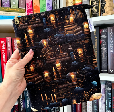 Night Library Zippered Book Sleeve (Large)
