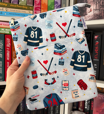Hockey Romance - First Period - Zippered Book Sleeve (Large)