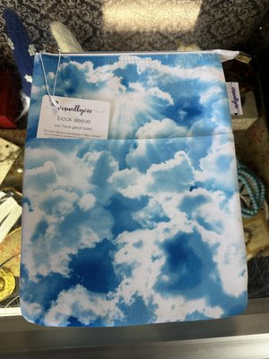 In the Clouds - Zippered Book Sleeve (Large)