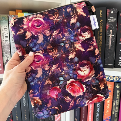 Gilded Roses Zippered Book Sleeve (Large)