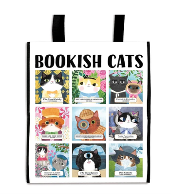 Bookish Cats Reusable Shopping Bag