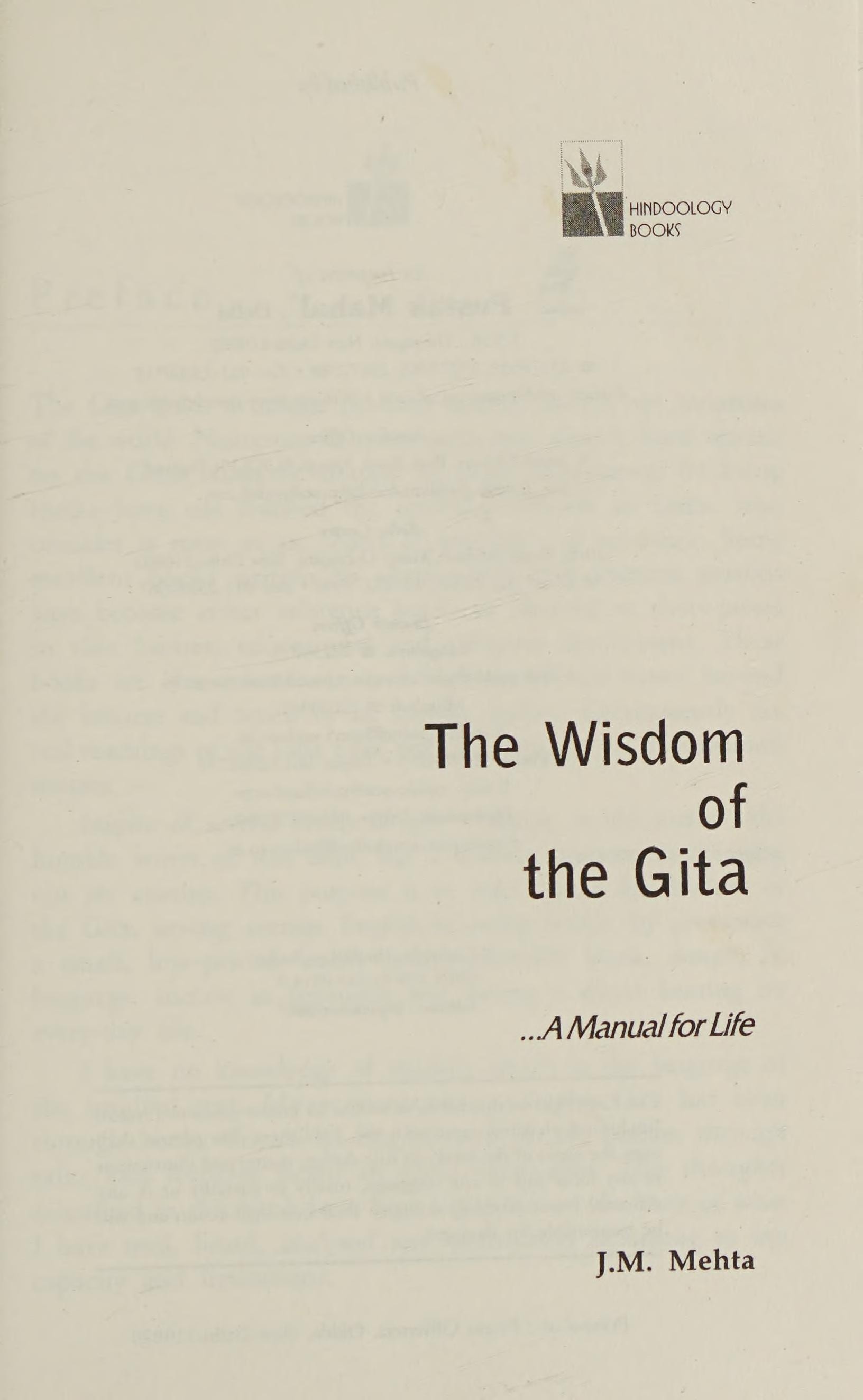 The Wisdom of the Gita