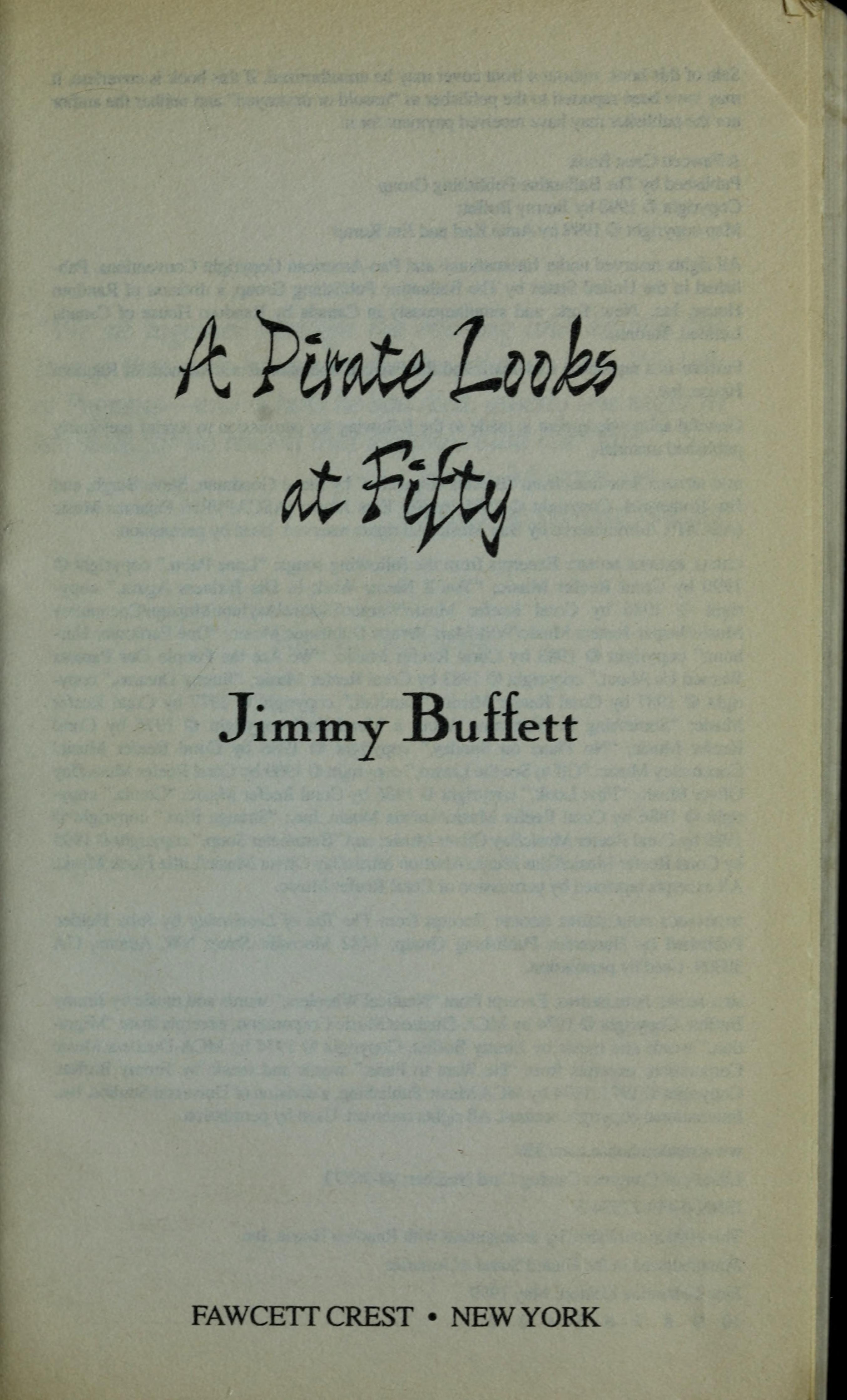 A Pirate Looks at Fifty