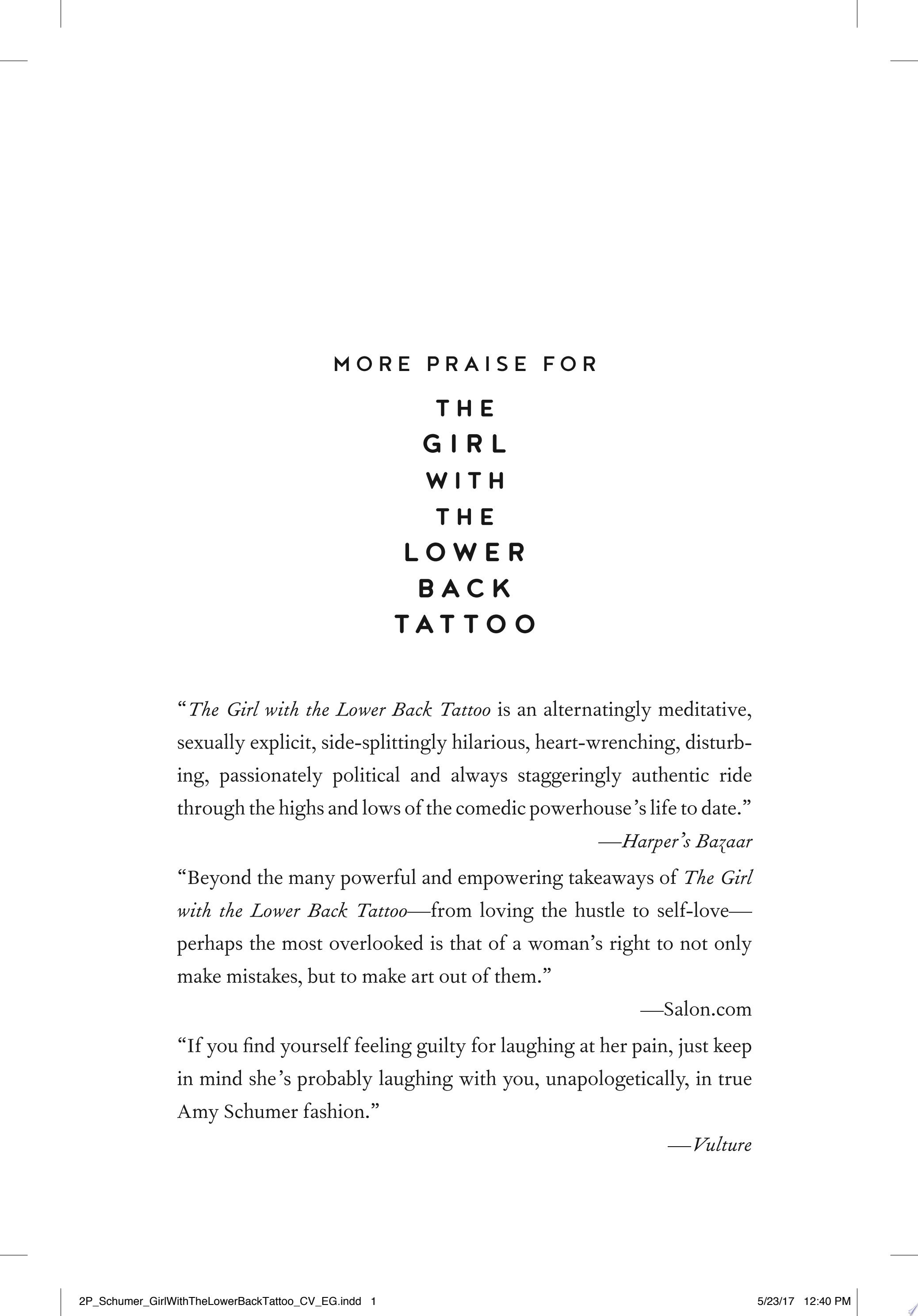 The Girl with the Lower Back Tattoo